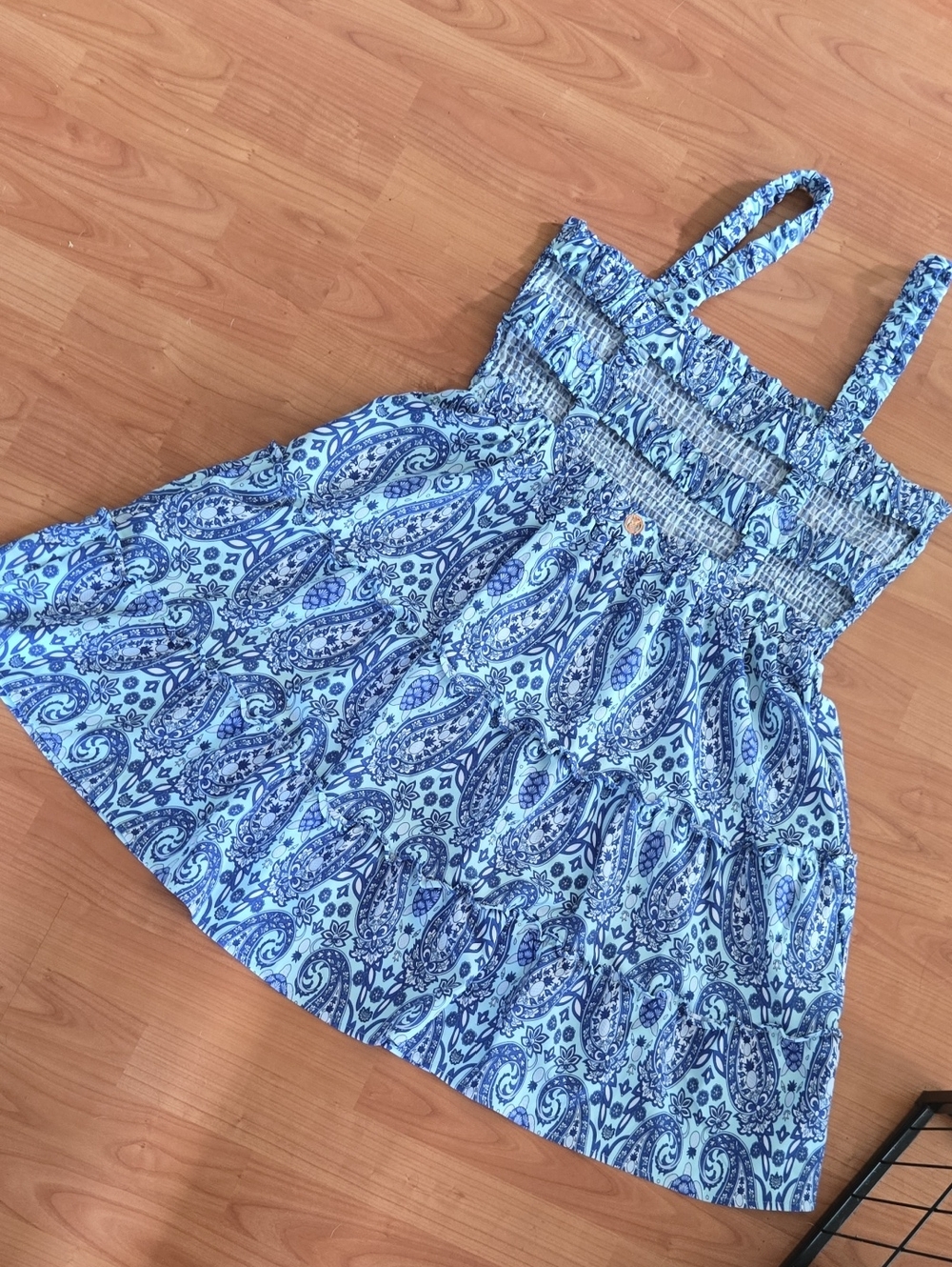 Simply Southern Blue & White Paisley Mini Dress - Picture 5 of 5